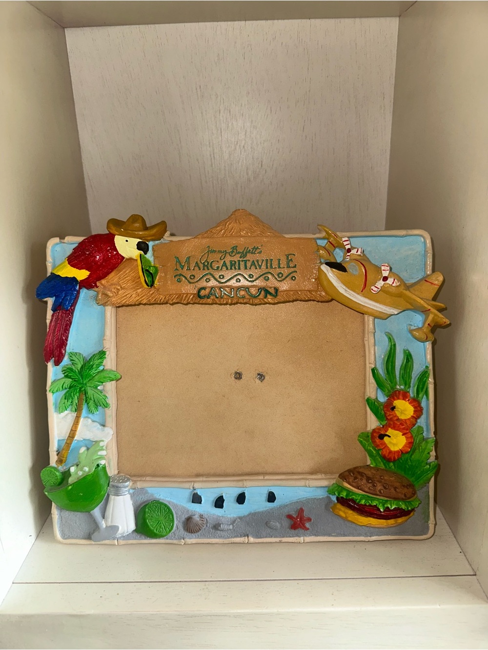 Vintage Jimmy Buffett Margaritaville Picture Frame RARE 🌴